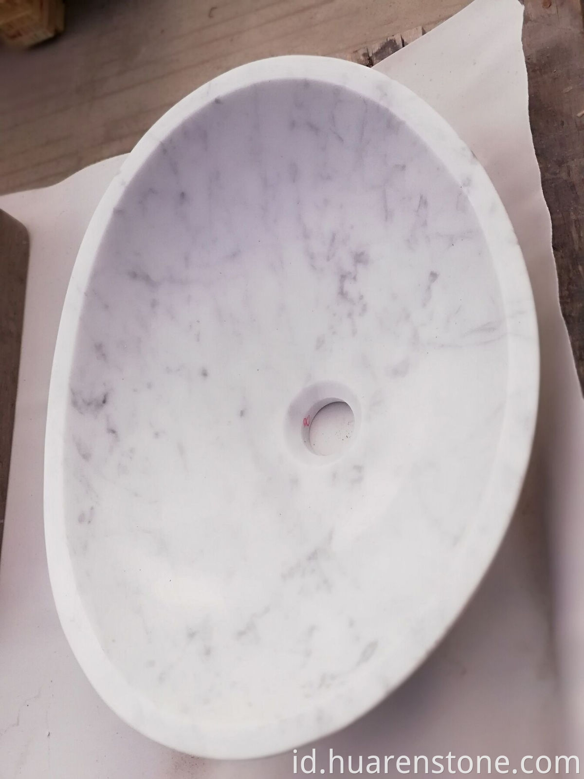 carrara marble vessel sink